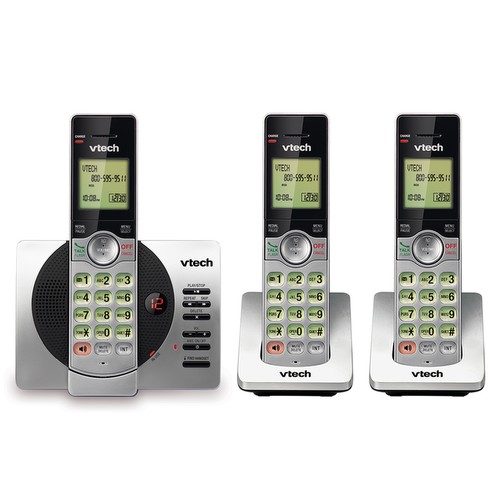 Telephone sans fil a 3 combines avec afficheur/afficheur de l’appel en attente